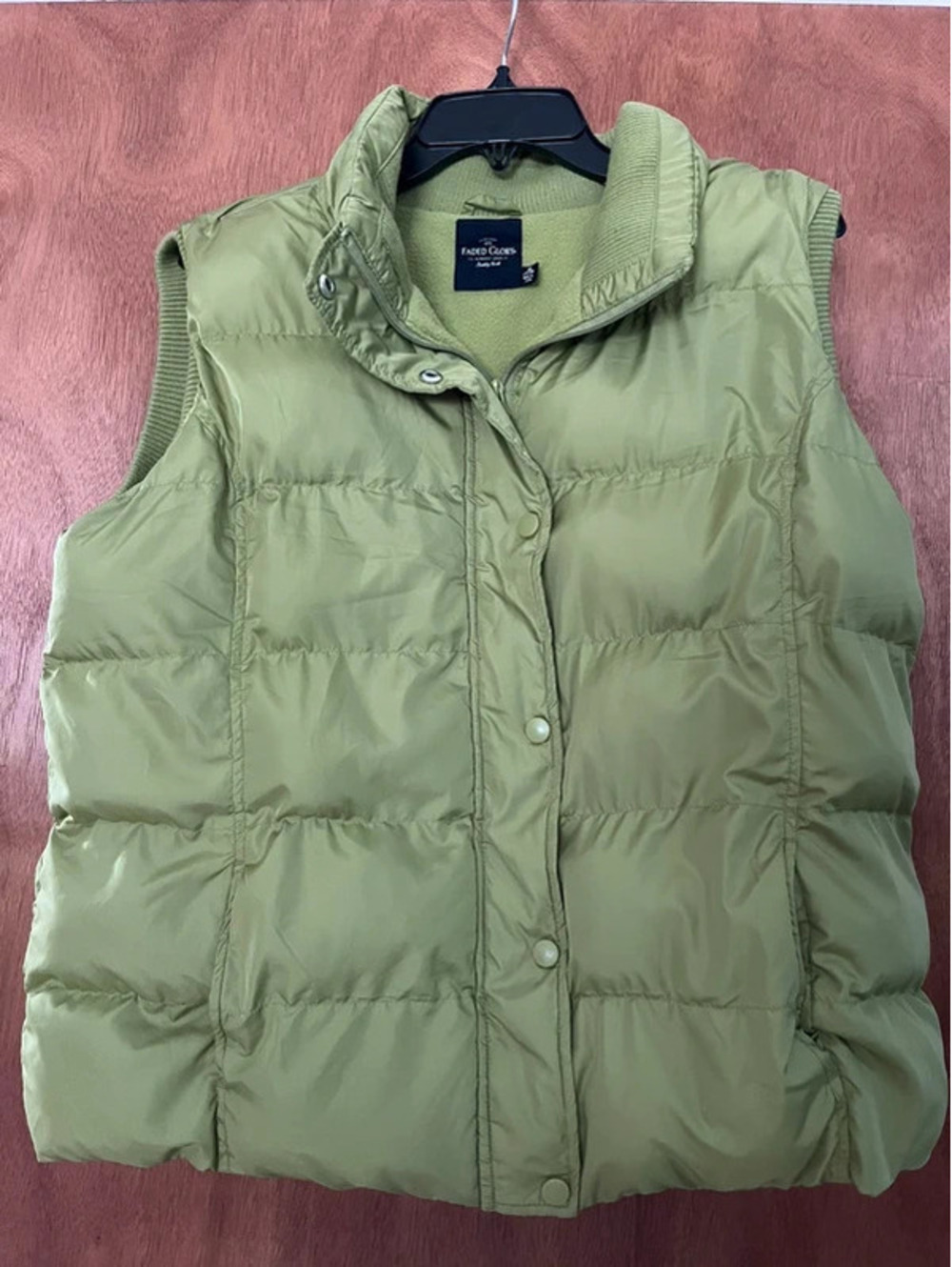 Faded Glory XL Spring vest - green